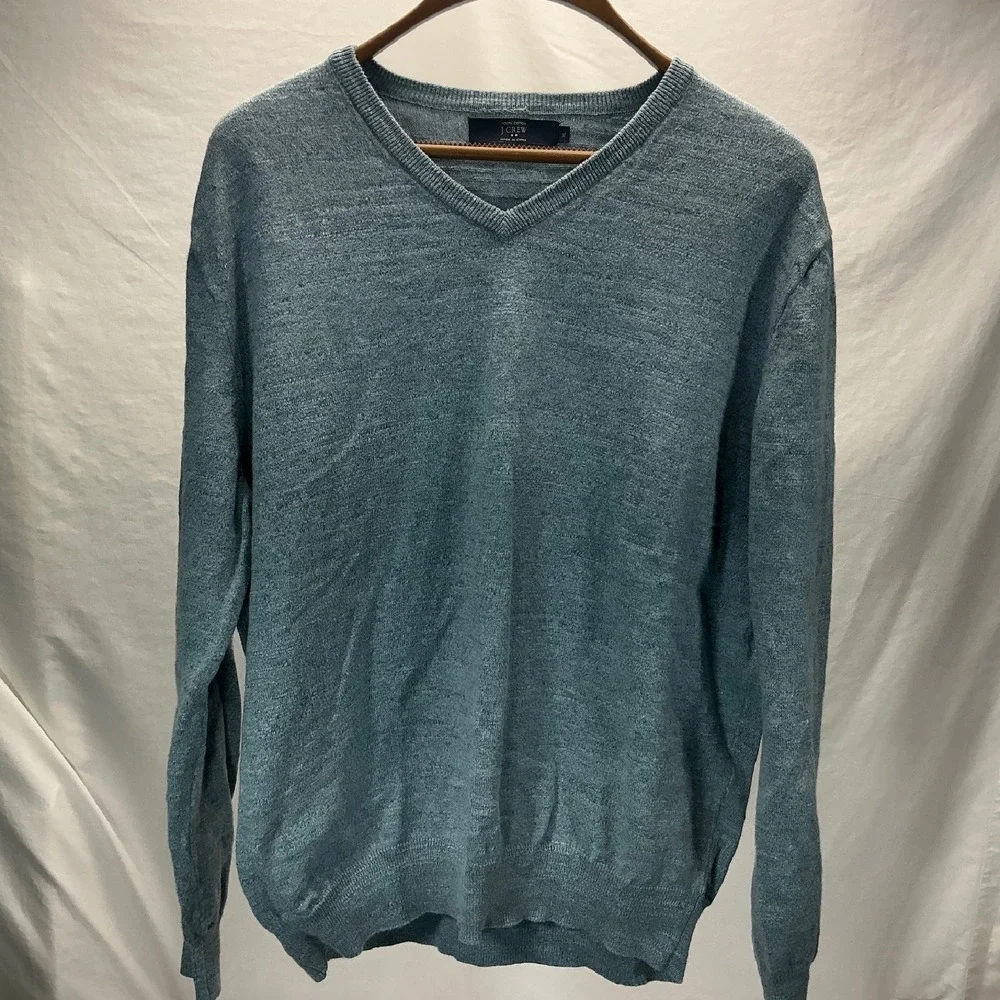 J.Crew V-Neck Sweater Cotton Blend Pullover Casual Everyday XL